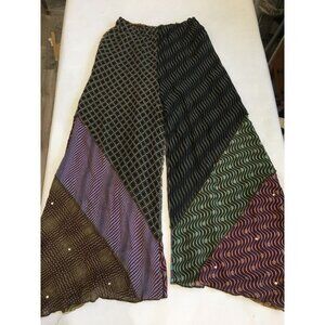 Nothing Matches Women's High Rise Geometric Print Wide-Leg Pants Multicolor 0